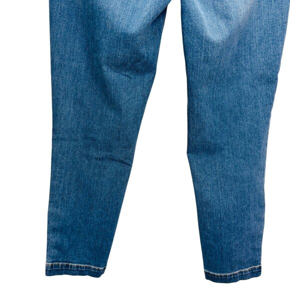 Talbots Womens Jeans Flawless 5 Pocket Crop Anchor Button Stretch Denim Size 10 - Picture 7 of 11